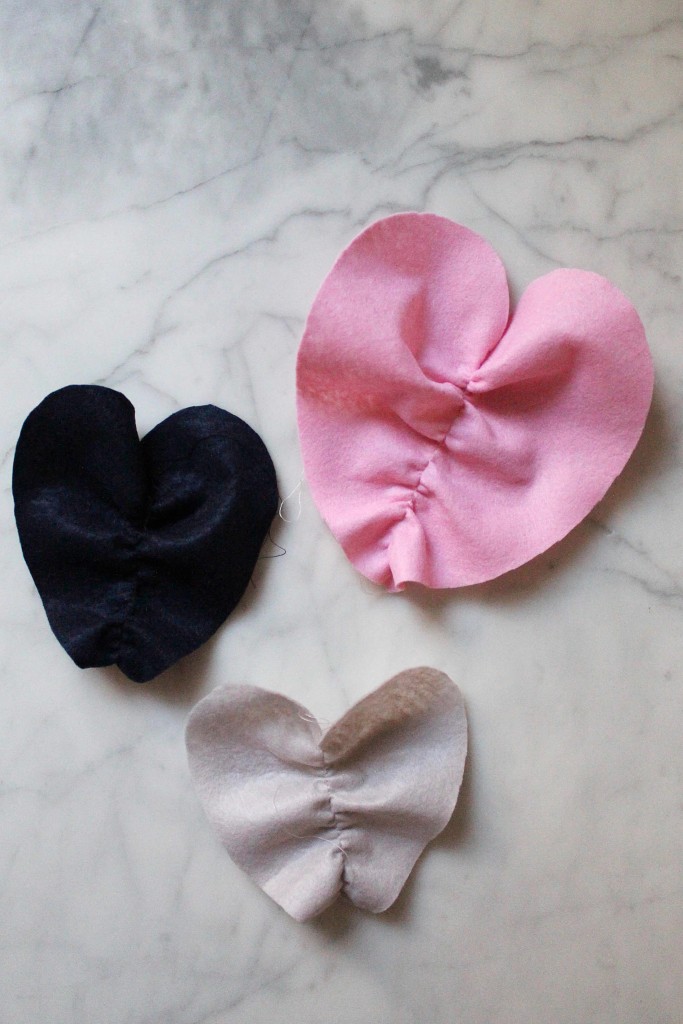 DIY ruffle hearts