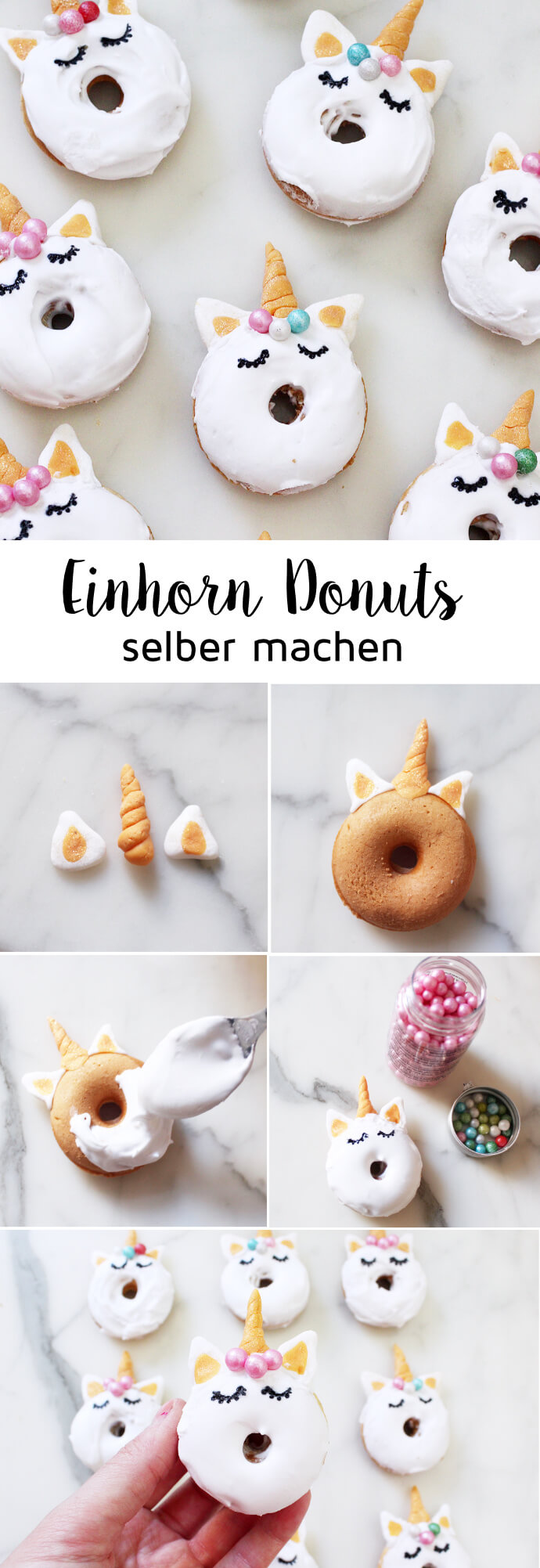 Einhorn-Donuts-backen-Rezept-Unicorns-DIY-Blog