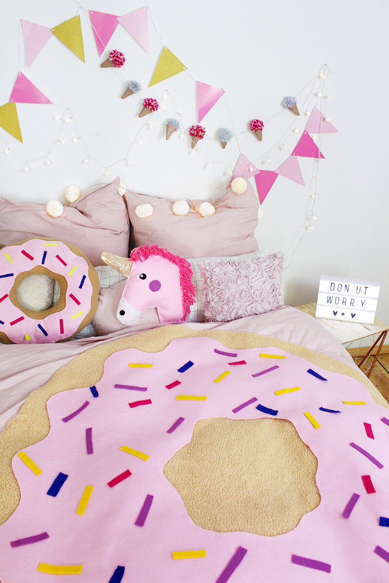 Diy Donut Decke Ohne Nahen Tumblr Zimmer Deko Selber Machen